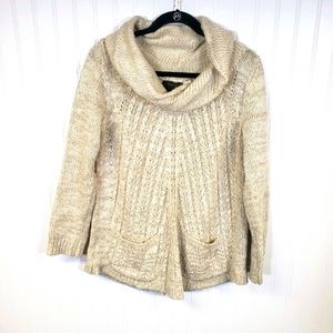 Guinevere Cream Cowl Neck Sweater